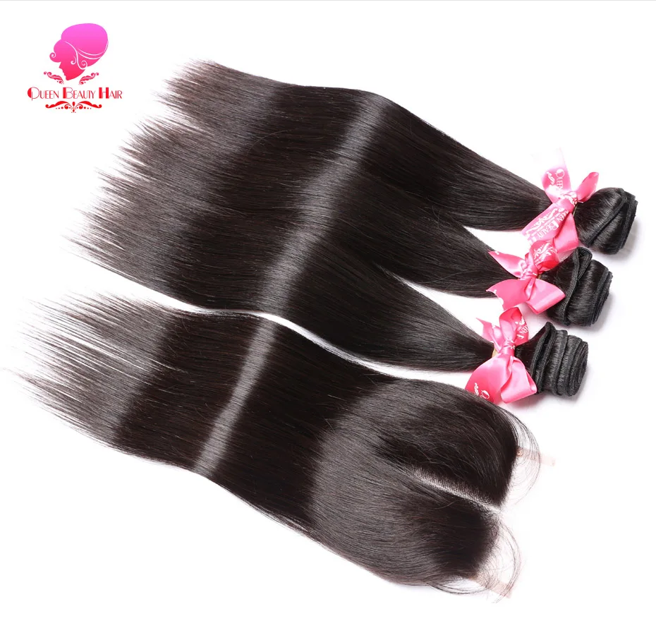 brazilian straight hair with closure (4)