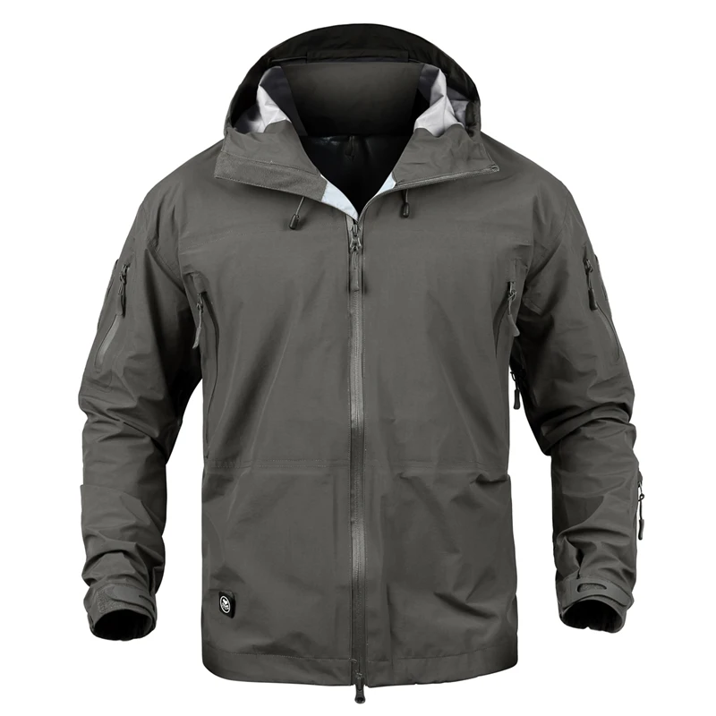 Jacket Camouflage Outwear Waterproof Army Rain Hooded Coat Sport Windbreaker