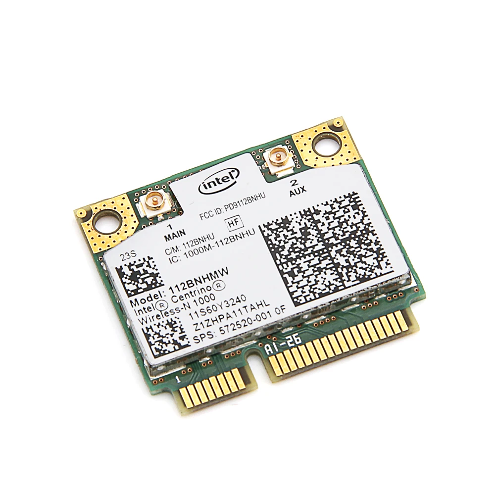 Для lenovo Intel Беспроводной-N 1000 112 112bnhmw 300 Мбит/с Wi-Fi Половина мини PCIe карты 802.11b/g/n 60Y3240 для Thinkpad L410 L510 SL510 X201