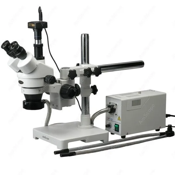 AmScope 3.5X-90Xブームスタンド三眼鏡ズーム実体顕微鏡 並行輸入品
