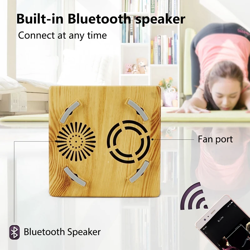 Bluetooth динамик Арома эфирное масло диффузор без воды Авто отключение 7 цветов