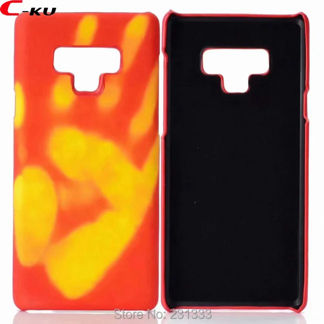 

For Samsung Galaxy S10 PLUS NOTE 9 A8 2018 Heat Sensitive Cool Thermal Sensor Hard Case Funny Color Changing Skin Cover 100pcs