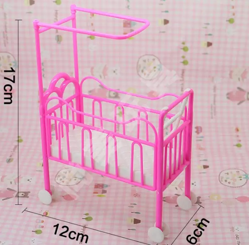 plastic doll bed