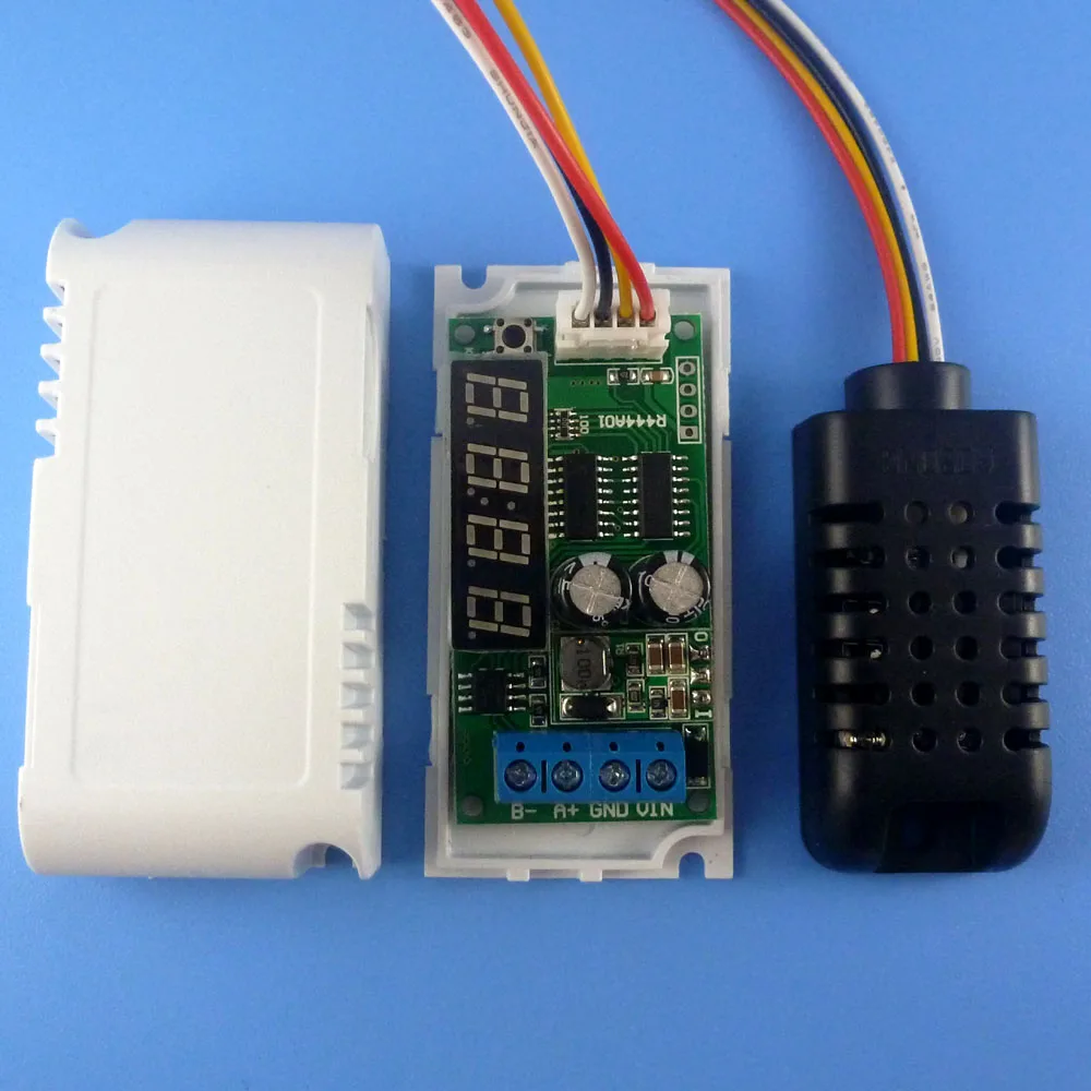 DC 5 в 12 В 24 в цифровой дисплей Modbus RTU RS485 датчик температуры и влажности Модуль AM2320 заменить DHT11 DHT22 DS18B20 PT100 - Цвет: External sensor