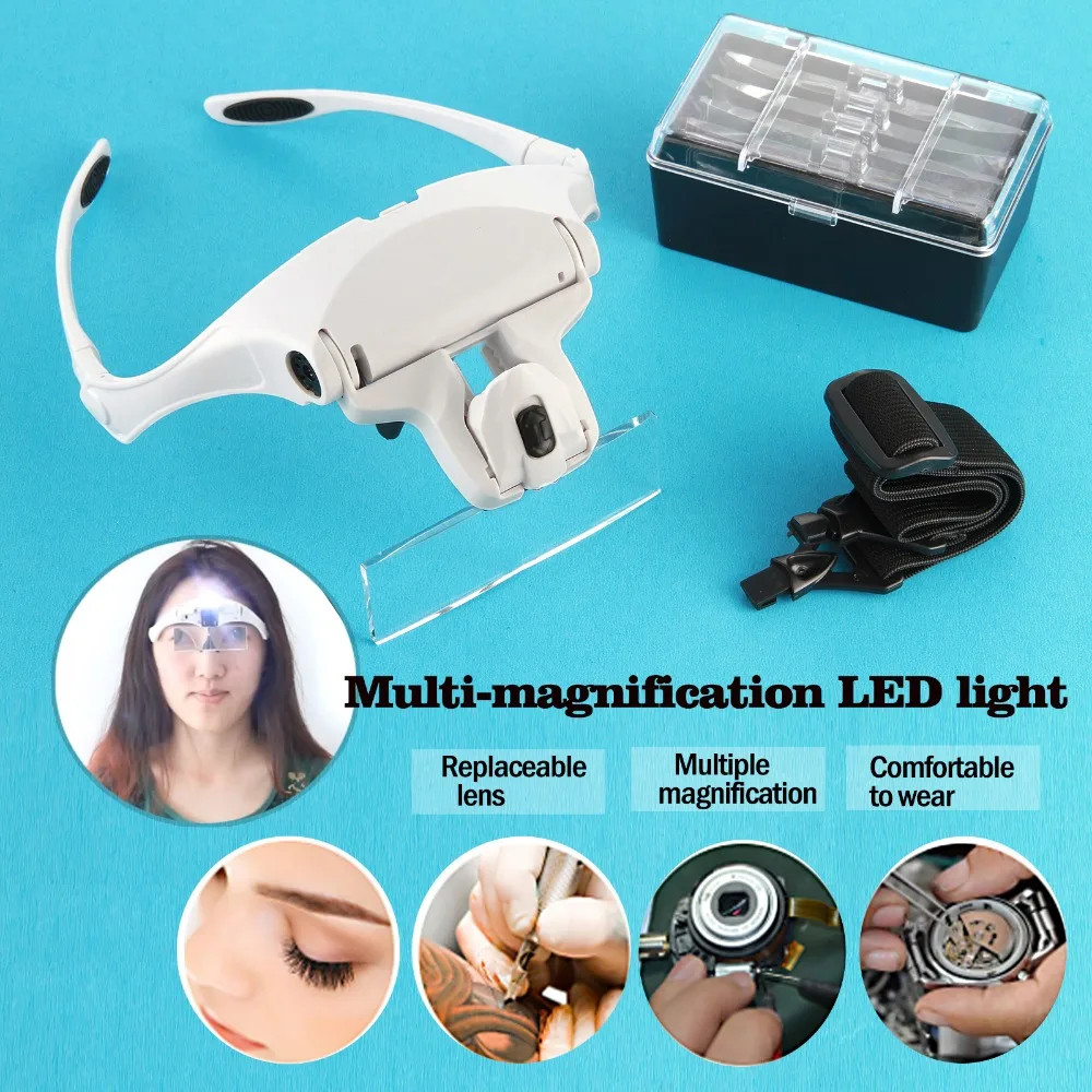 

Grafting Eyelash Headlights Flash Eyelash Extension LED Headlights Permanent Flash Eyelash Extension Tool Set