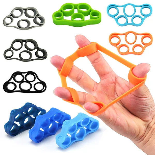 Silicone Finger Strengthener Hand Resistance Band Hand Grip Exerciser