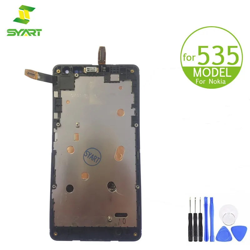 

For Nokia Lumia 535 LCD Display Touch Screen Digitizer Assembly With Frame Replacement Parts For N535 RM-1090 Version 2S 2C LCDs