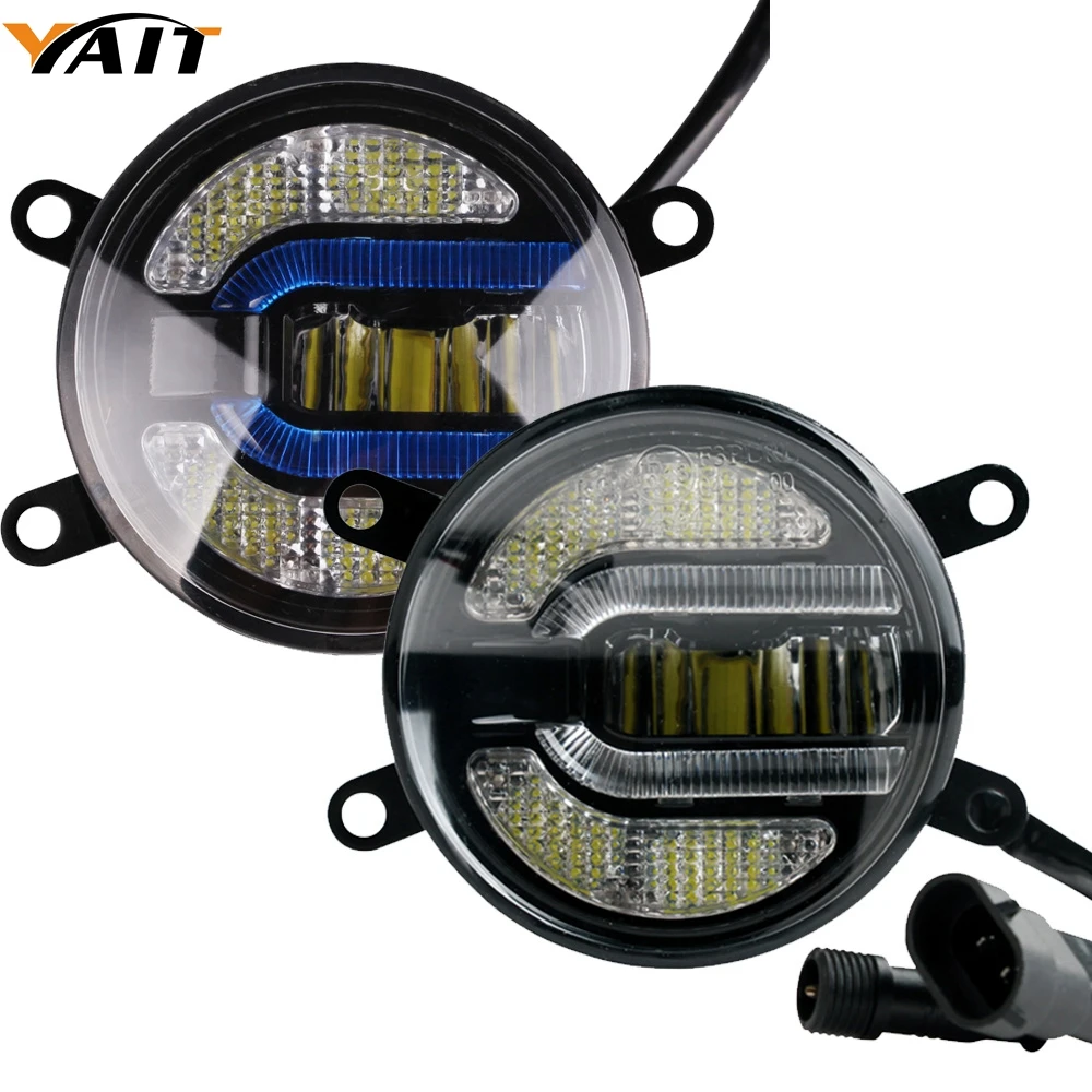 Yait 2x 3 5 inch Newest LED Fog Light Bulb font b Lamp b font Car