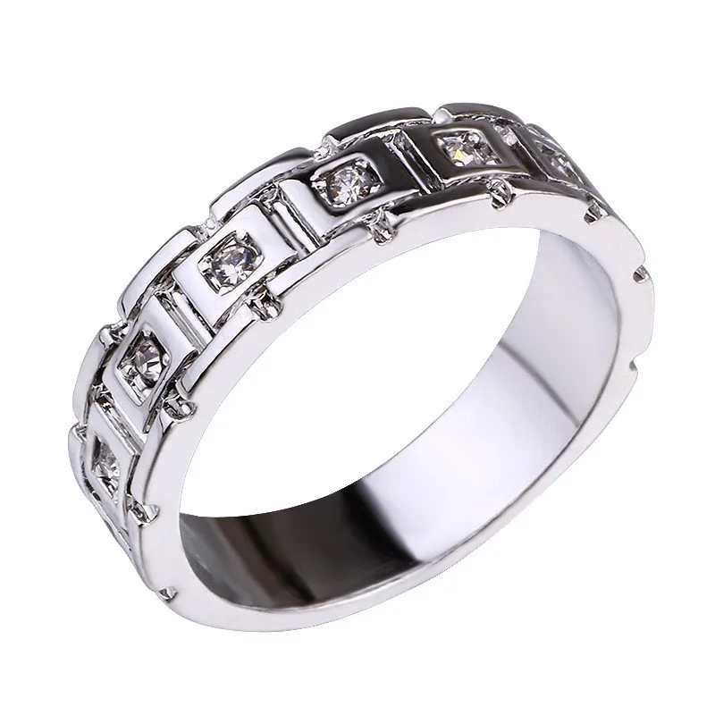LETAPI 925 Серебряный AAA CZ Камень Полые обручальное кольцо для мужчин Новая мода Серебряный человек панк ювелирные изделия оптом