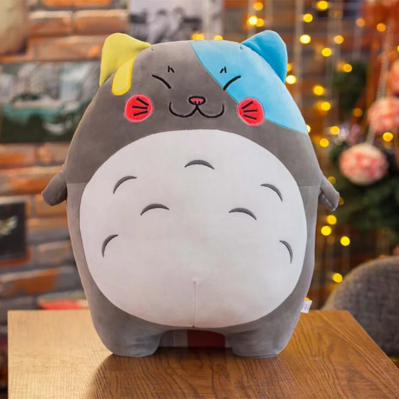 Totoro de juguete de felpa encantadora novia regalo Regalo de Cumpleaños muñeca de juguete lindo animal de peluche de 50 cm brinquedos juguetes peluches Totoro de juguete de felpa encantadora novia regalo Regalo de Cumpleaños muñeca de juguete lindo animal de peluche de 50 cm brinquedos juguetes peluches