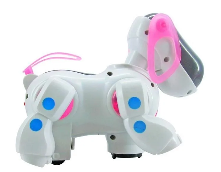 Удивительный робот собака прекрасная музыка блеск интеллектуальный электронный робот ходячая Собака Щенок экшн-игрушка домашнее животное дети ребенок с музыкальным светильник