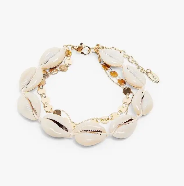 Fashion 2019 Natural Sea Shell Drop Earrings For Women Colorful Painted Shell Beads Pendant Earring Summer Beach Jewelry Brincos bracelet-s1