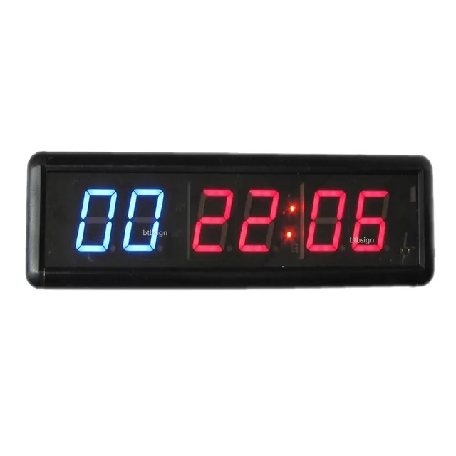 1 8 6 Cyfry Interwalometr Crossfit Stoper Zegar cienny Bezprzewodowy Pilot Zdalnego Sterowania na Podczerwie