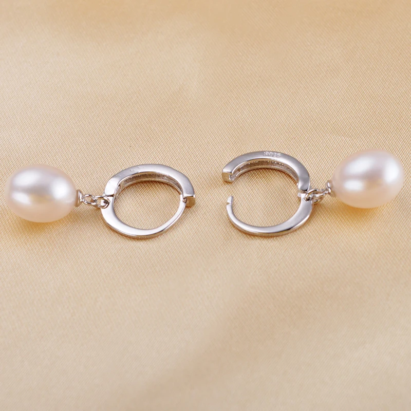 Женские серьги из серебра 925 пробы 8 10 мм 4 цвета|earrings jewelry|pearl earrings925 sterling |
