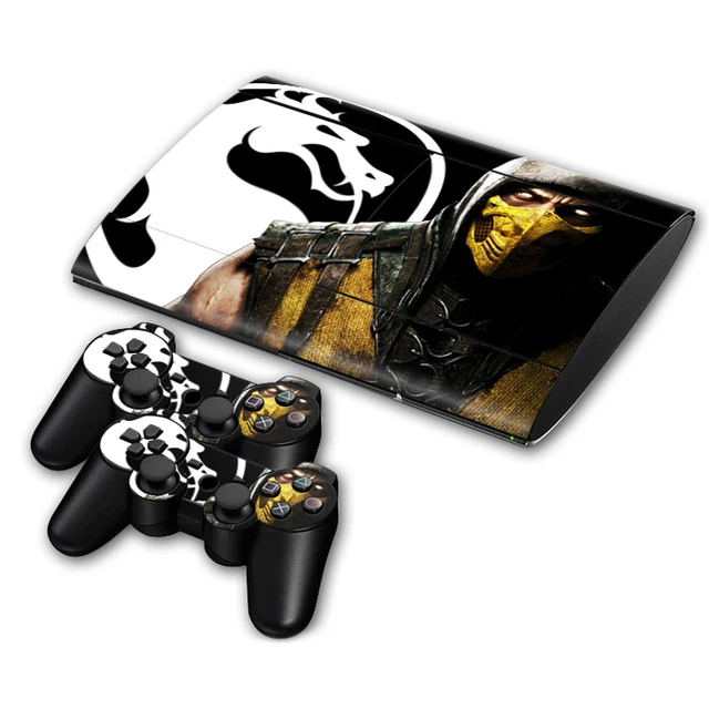 Best Price Mortal Kombat Skin Sticker Decal for PS3 Slim 4000 PlayStation 3 Console and Controllers For PS3 Skins Sticker Vinyl