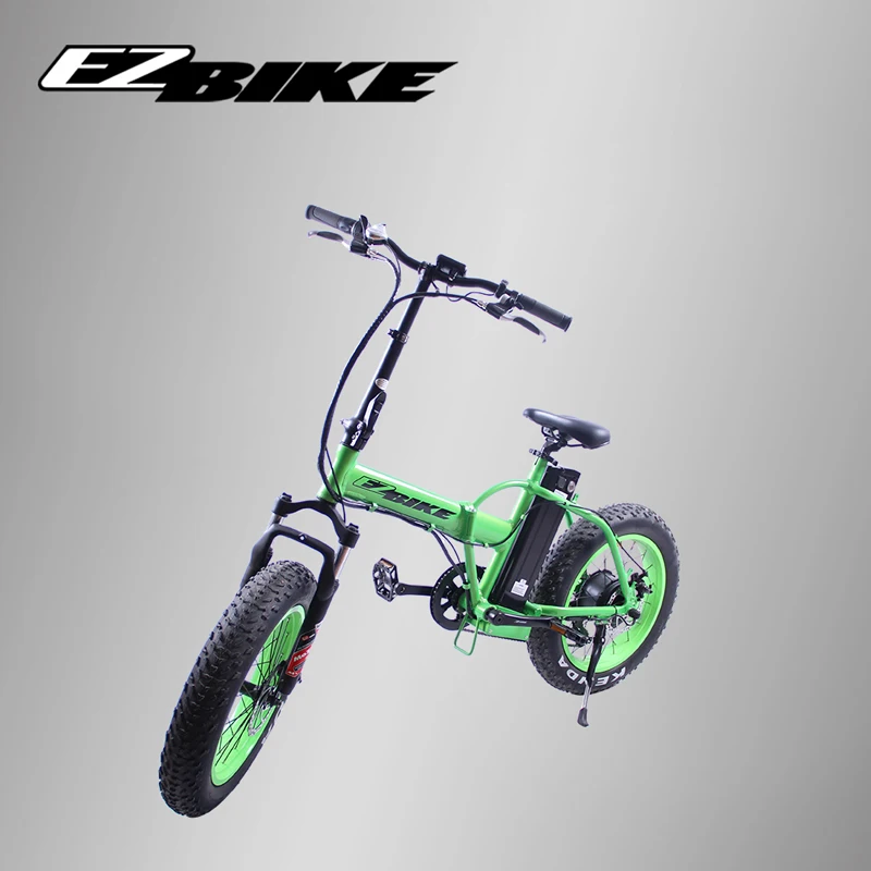 EZBIKE Европейский склад 2-колесный скутер с толстыми покрышками 500 ваттовый мотовелосипед с 48 V 10.4ah съемный Батарея для электрический велосипед для взрослых цикла