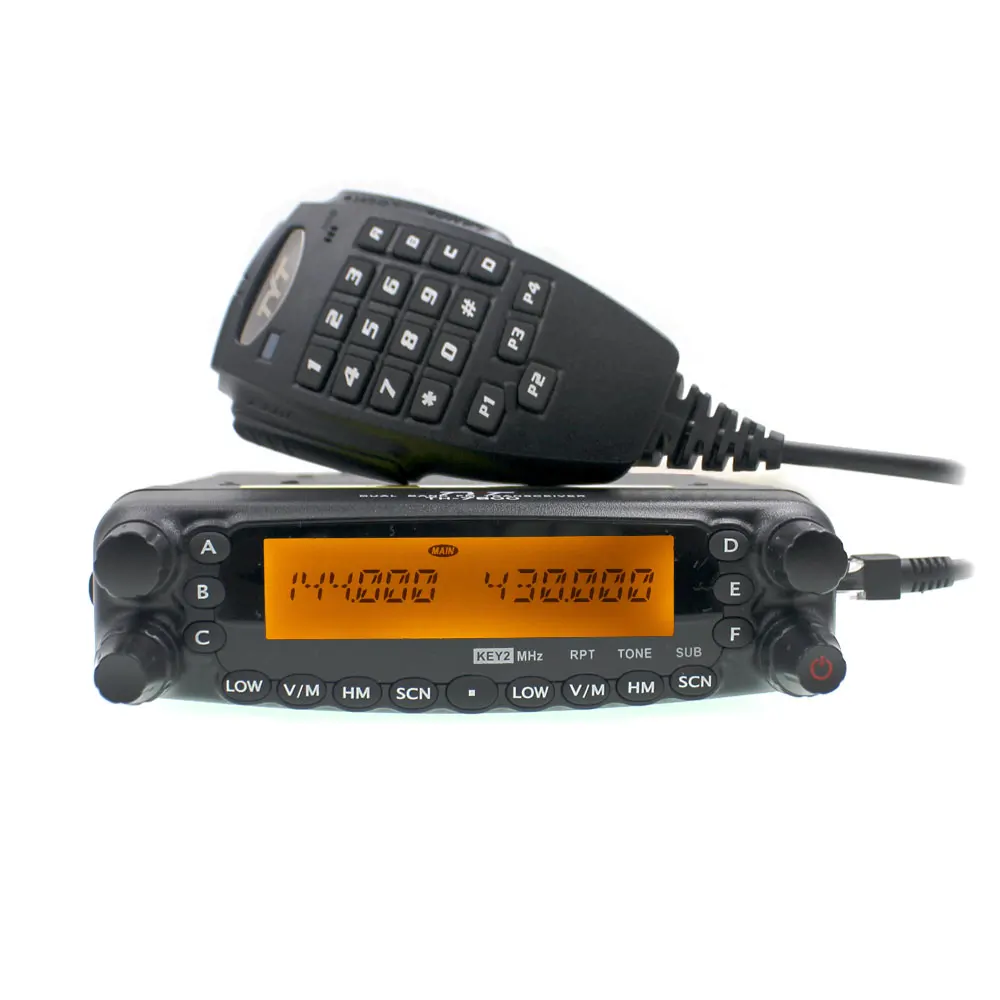 

TYT TH-7800 Mobile Radio High power Detachable Front Panel Dual Band auto transceiver latest version 136-174&400-480MHz 50W VHF