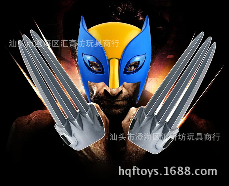 

2017 Sell Like Hot Cakes A Pair of 25cm*9cm Plastic X-Men Wolverines Claws Cosplay Props Children's Weapons Toy Holiday Gifts