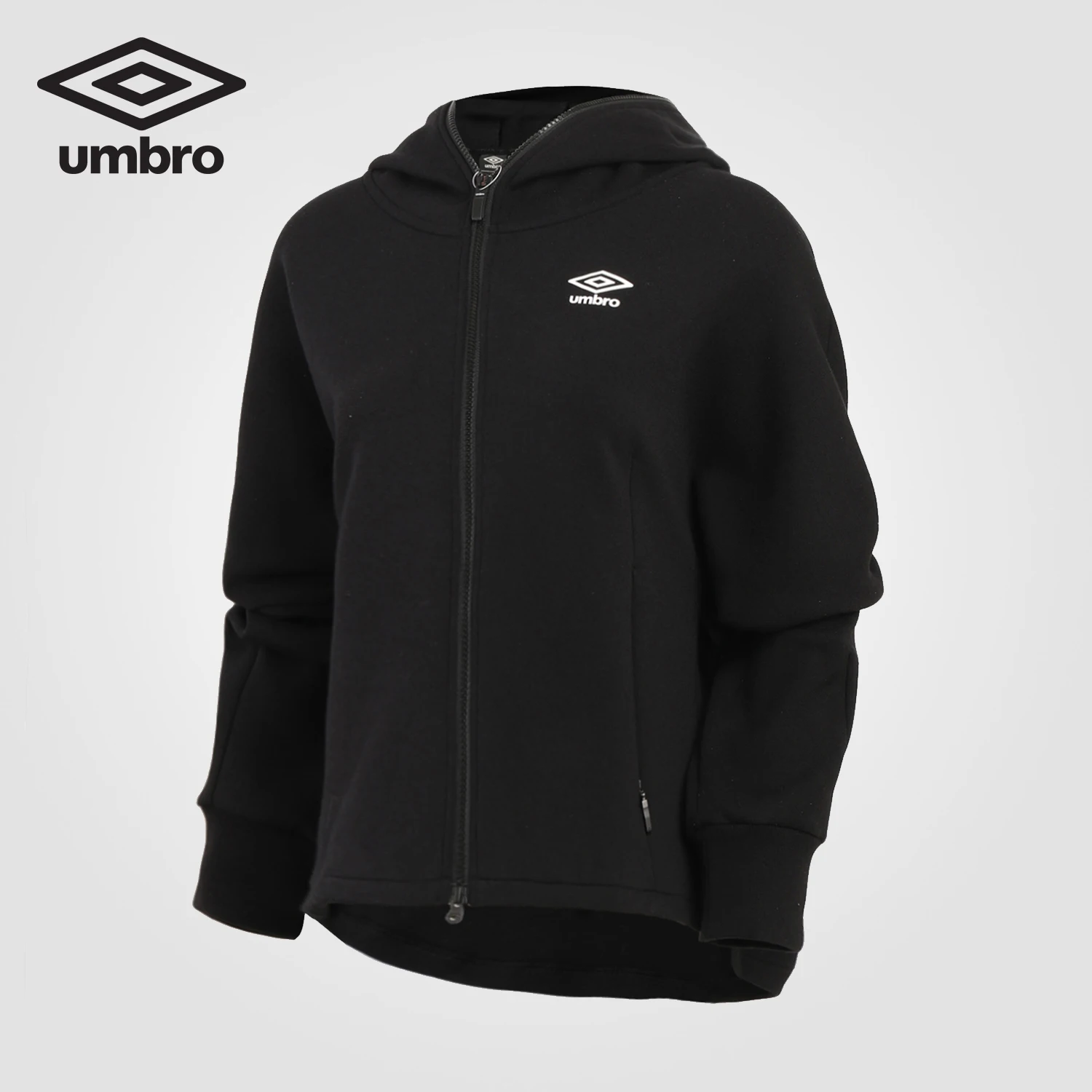 

Umbro 2019 Spring New Women Cardigan Sweatshirt Hoodies Zipper Jacket Solid Colour Sweater UI191AP2414