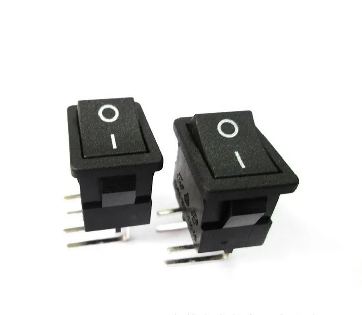 Rocker Switch with DPST On-off Non-illuminated Type and Right Angle Terminals |