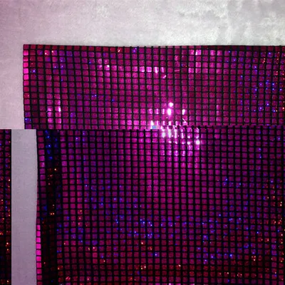140 см x 100 см квадратный Блестящий тканевый зашифрованный цветной фон для фотосъемки мозаичная ткань для свадебной стены, бара, сцены, ткань радужной расцветки - Цвет: rose