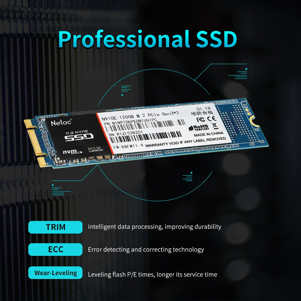 Netac M.2 240 ГБ 120 ГБ SSD M2 2280 Внутренний твердотельный Накопитель SSD 240 ГБ 120 ГБ NVMe ноутбук жесткий диск высокая скорость для ПК компьютер