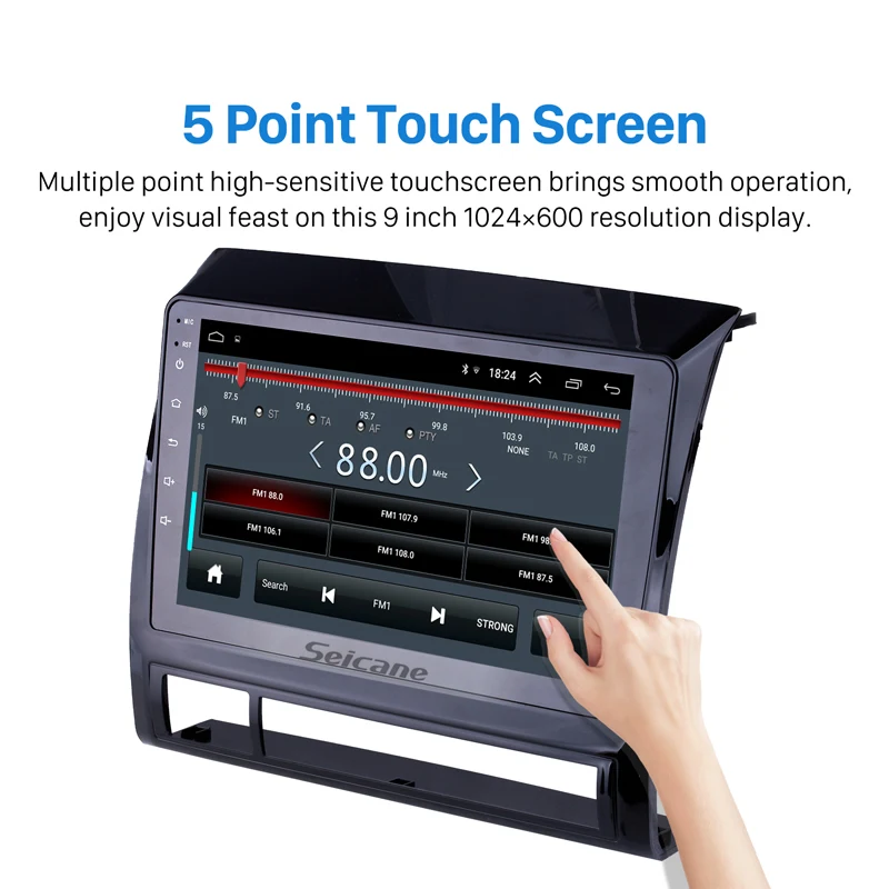 Seicane 2din Android 8,1 Автомобильный мультимедийный плеер gps для TOYOTA TACOMA/HILUX(Американская версия) 2005 2006 2007 2008 2009 2010 2013
