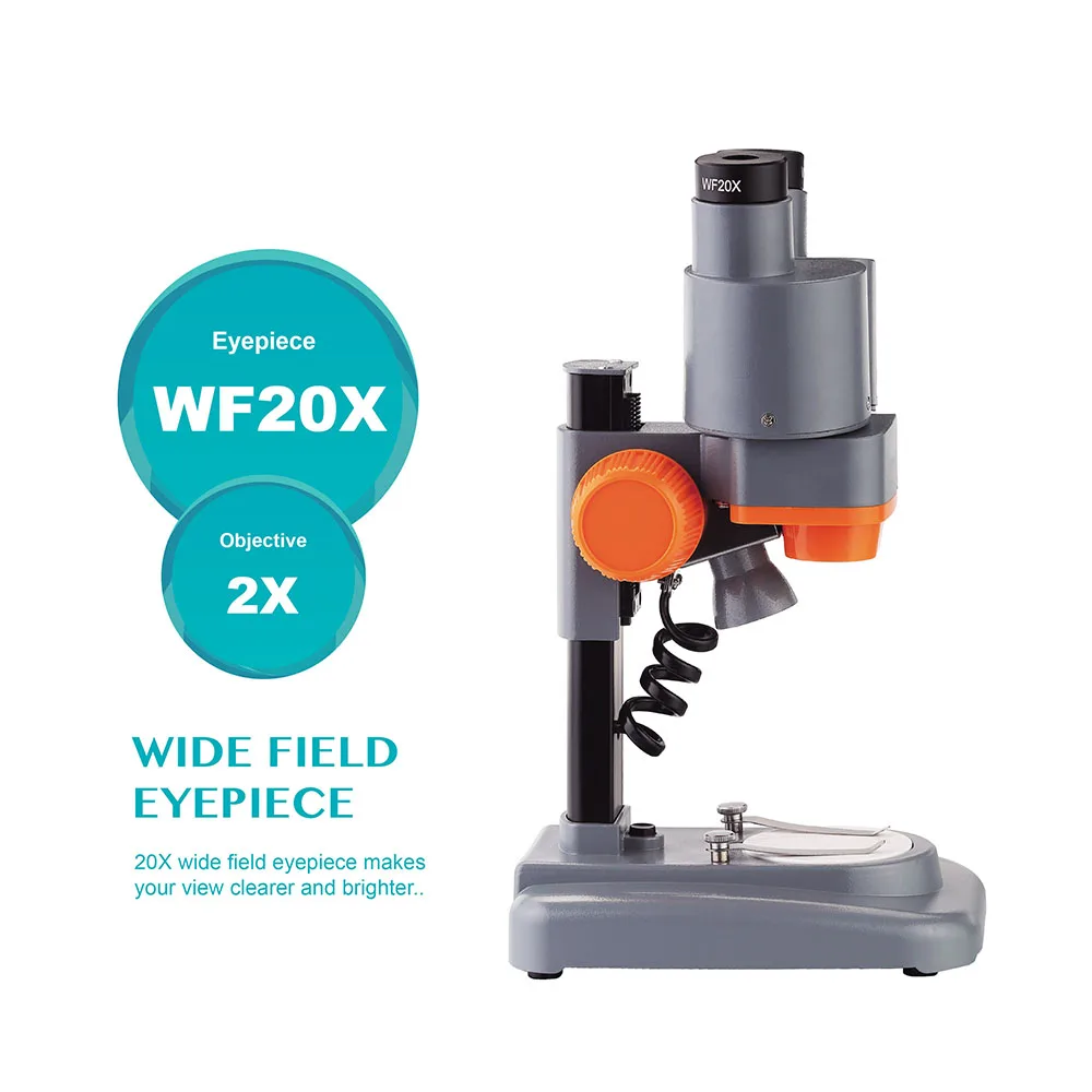  AOMEKIE 40X Stereo Microscope with Phone Holder Led Light PCB Solder Mineral Specimen Silde Watchin