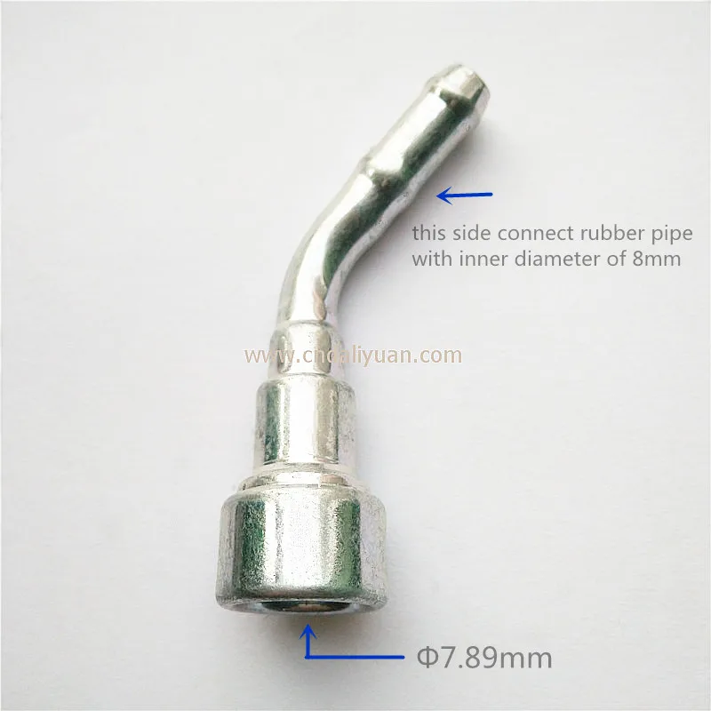 7.89mm SAE 5/16 Fuel pipe fittings Metal Fuel line quick connector 45