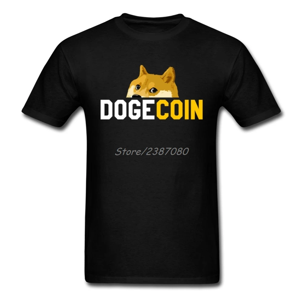 Bitcoin Dogecoin T Shirt Custom Short Sleeve Tshirt Men ...