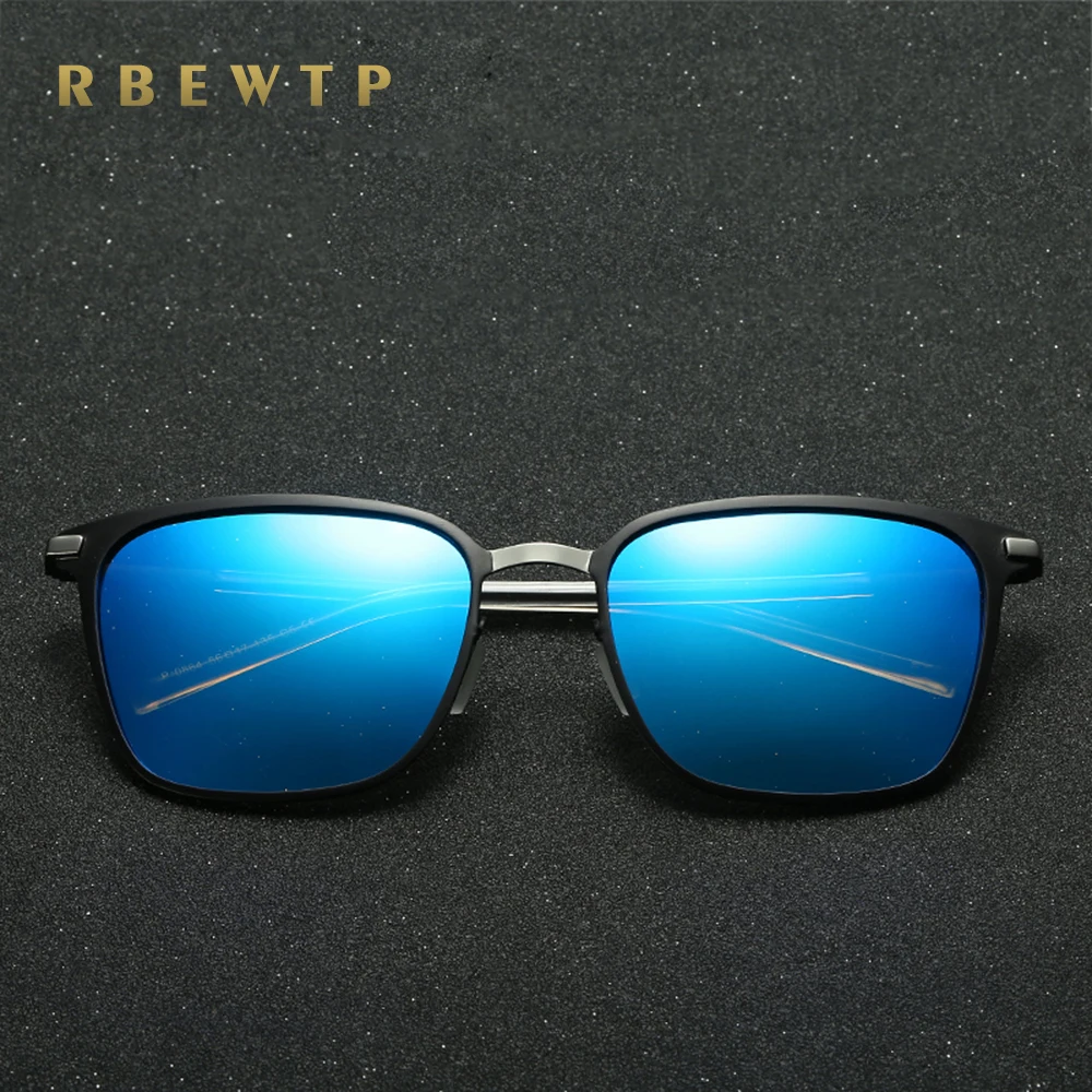 RBEWTP Ретро Квадратные Зеркальные поляризованные солнцезащитные очки мужские женские солнцезащитные очки винтажные очки для вождения