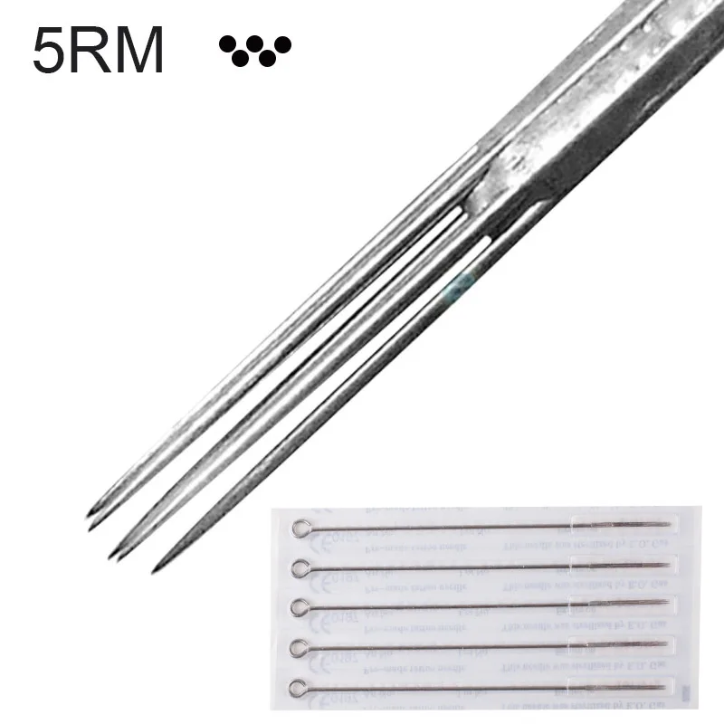 100pcs/lot 5RM Sterile Disposable Tattoo Needles for Kit Tattoo Machine