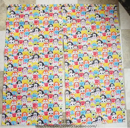 

IVYYE 1PCS Mickey Lotso Bear Fashion Anime Door Curtain Decoration Home Textile Cartoon Half Curtains Bedroom Kitchen NEW