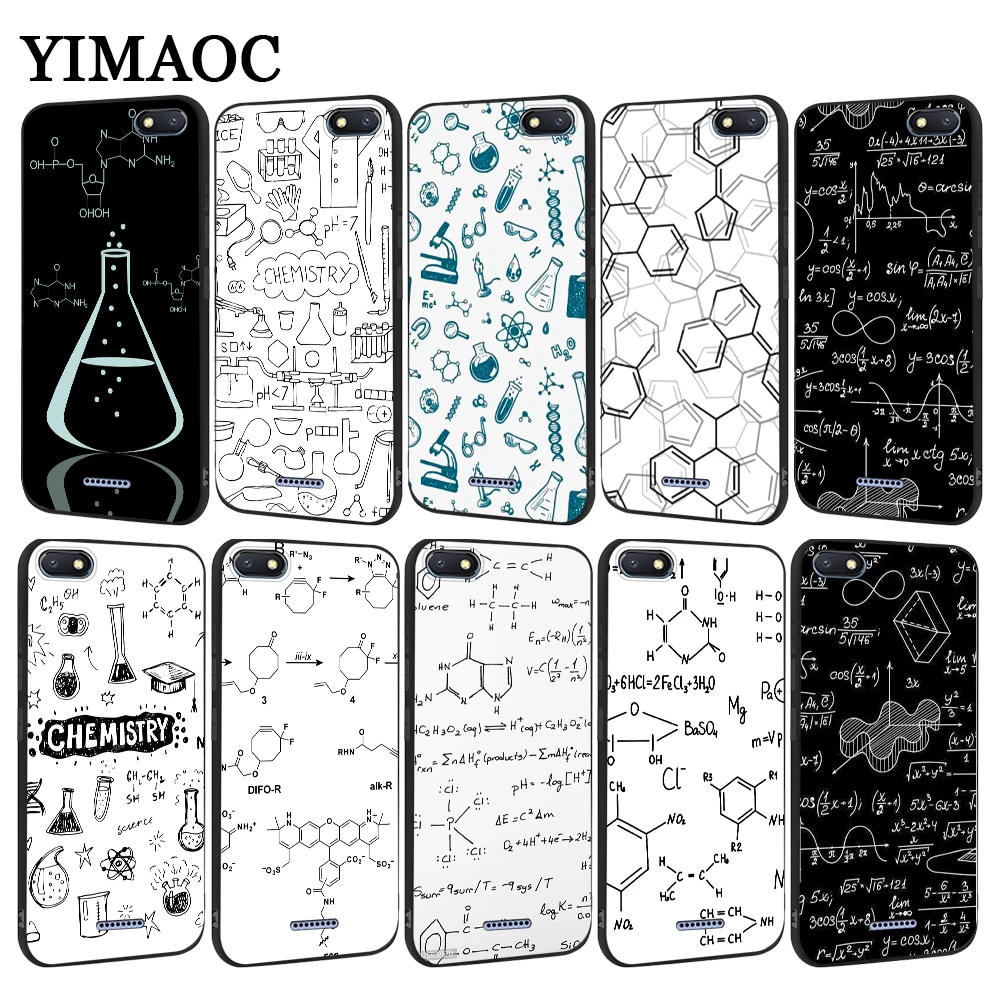 

YIMAOC chemistry scribbles on white Soft Case for Redmi Note 4 4A 4X 5 Plus 5A Prime 6 Pro 6A 7 S2 Go