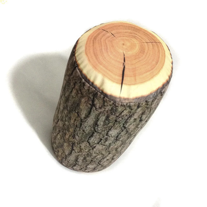 L089-Creative Exotic Flower Simulation Tree Stump Wood Pillow Housde Decorative Car Personality Hold Pillow Seat Cushion (5)