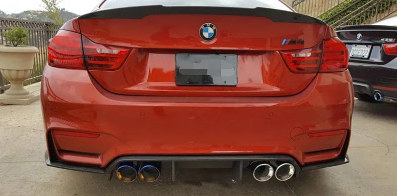 4 штук 304 Нержавеющая сталь Exhaut советы для BMW F87 M2 F80 M3 F82 F83 M4 F10 M5 F12 F13 M6 прямой покрой Универсальный Fit наконечник выхлопной трубы