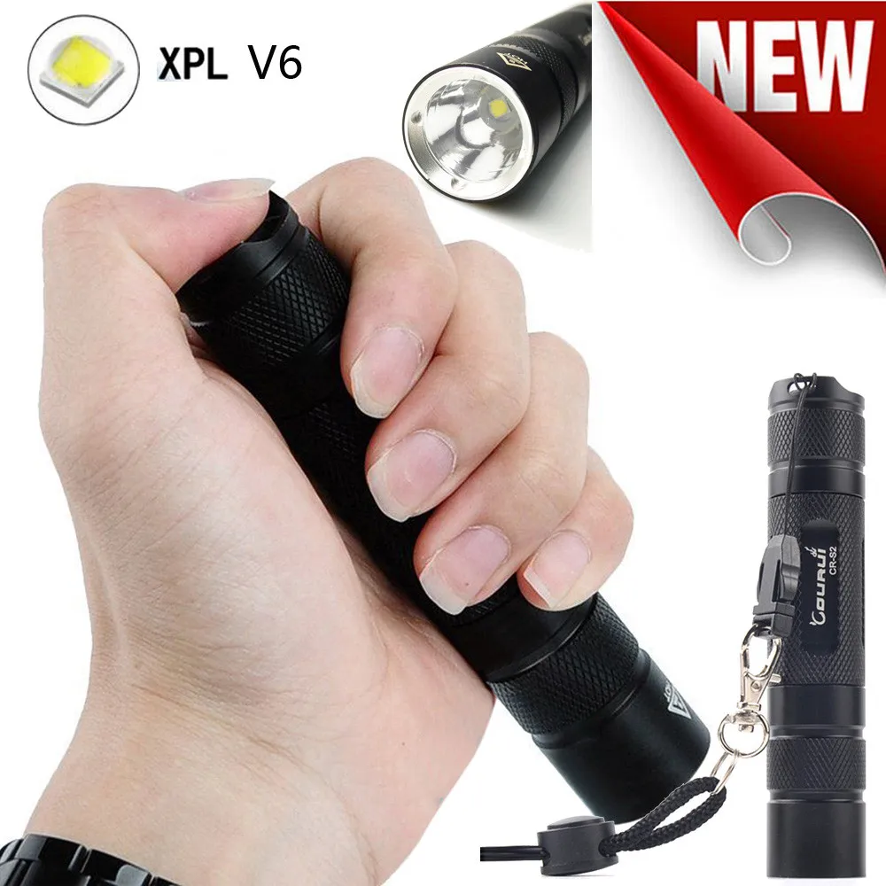 

CR-S2 XPL V6 LED Aluminum Alloy Waterproof Pocket Flashlight Torch