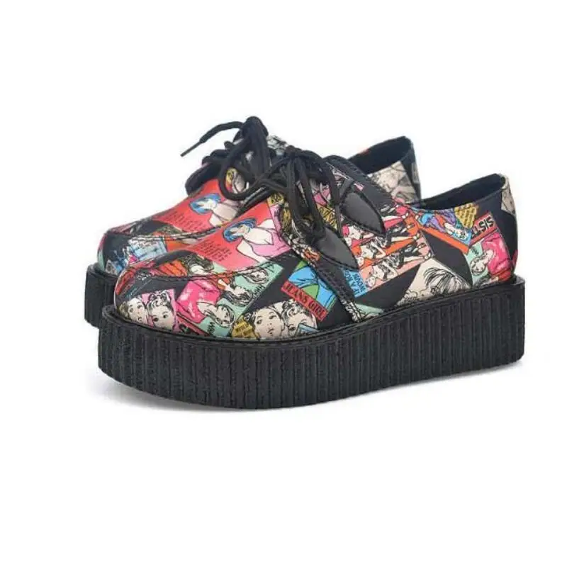 colorful flats shoes 2017 graffiti colorful new participants in creepers colorful flats shoes 2017 graffiti colorful new participants in creepers
