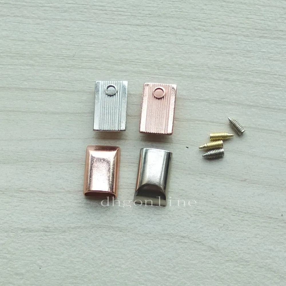 

25 Pcs End Tips Tip Rectangle Style For Buckle Sewing Craft Zipper Pull Tap Repair Bag Luggage Travel
