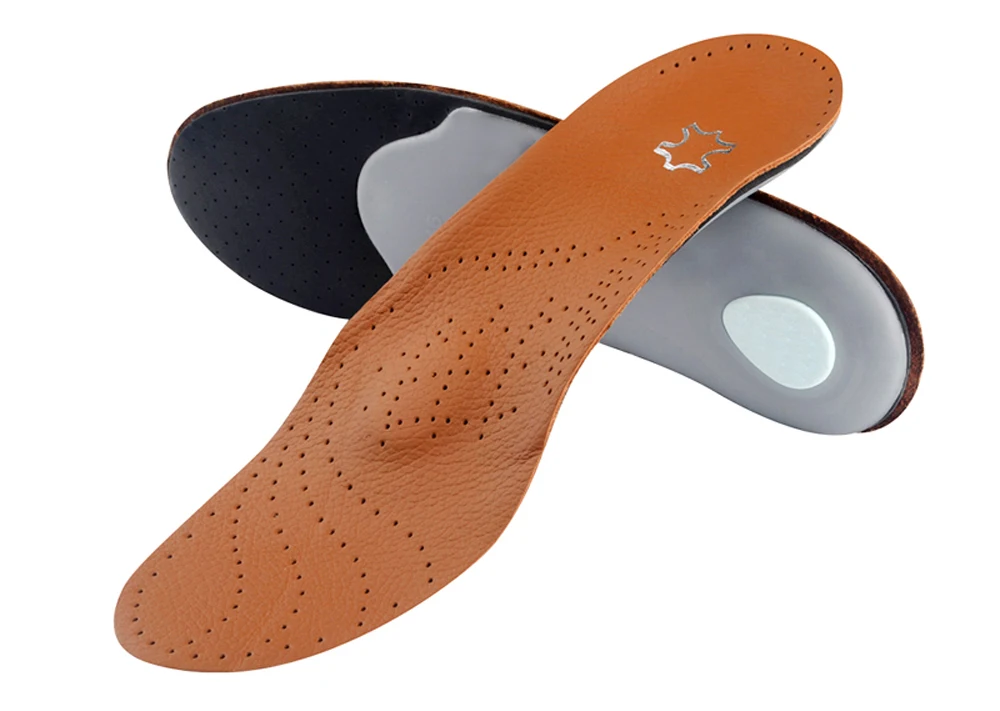 Demine премиум кожа ортопедические стельки антибактериальные активный углерод для плоской стопы супинатор обувь для ухода за ногами колодки для мужчин и женщин
