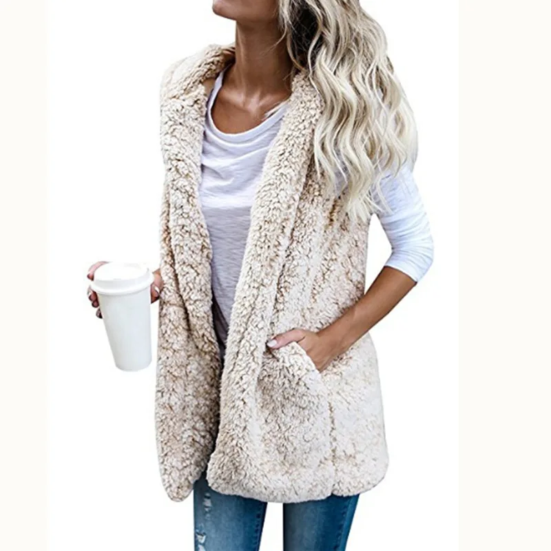 Spring Winter Sleeveless Vest Women Long Vest Female Waistcoat