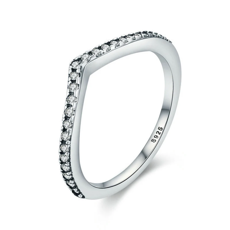Подлинный 925 пробы, серебряные 18 видов стилей, блестящие кубические циркониевые кольца с кошачьими ушками для женщин, ювелирные изделия для помолвки, юбилей - Цвет основного камня: PA7649