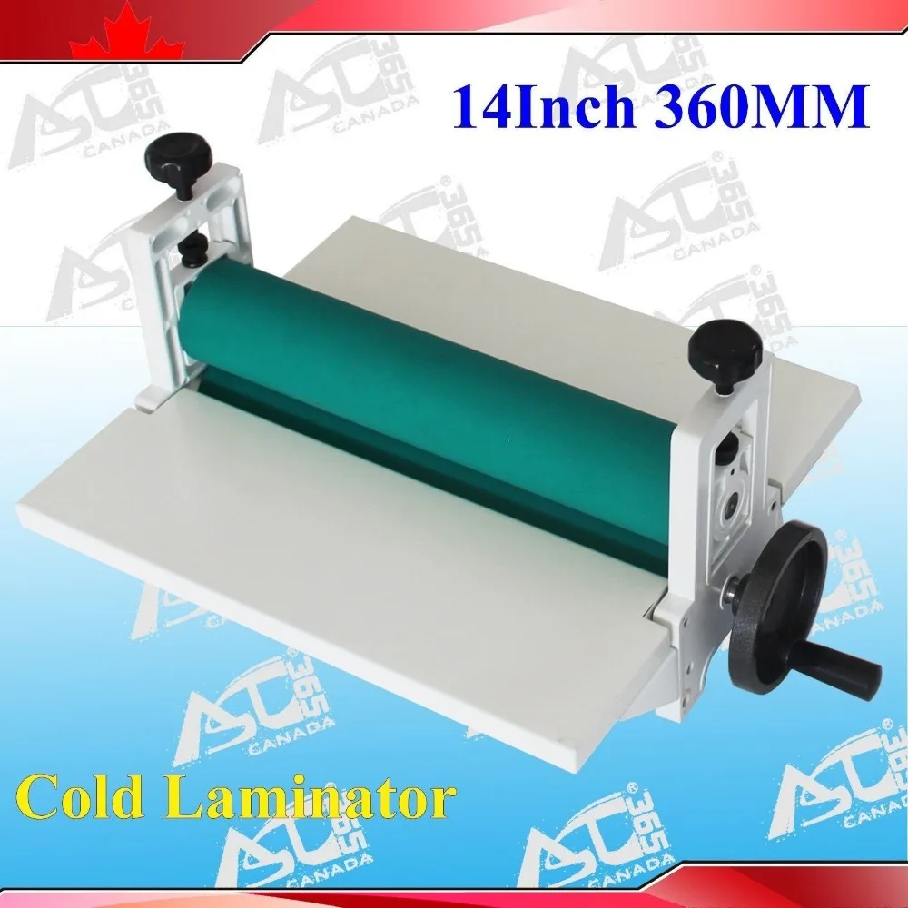 

14Inch 360mm White All Metal Frame Cold Laminator Manual Laminating Machine Photo Vinyl Protect Rubber
