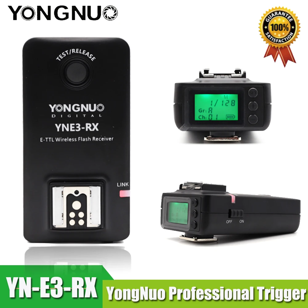 

YONGNUO YN-E3-RX YNE3 RX e-TTL Wireless Flash Receiver for YN568EX II,YN565EX II YN600EX-RT,for Canon 580EX II 600EX-RT,YNE3-RX