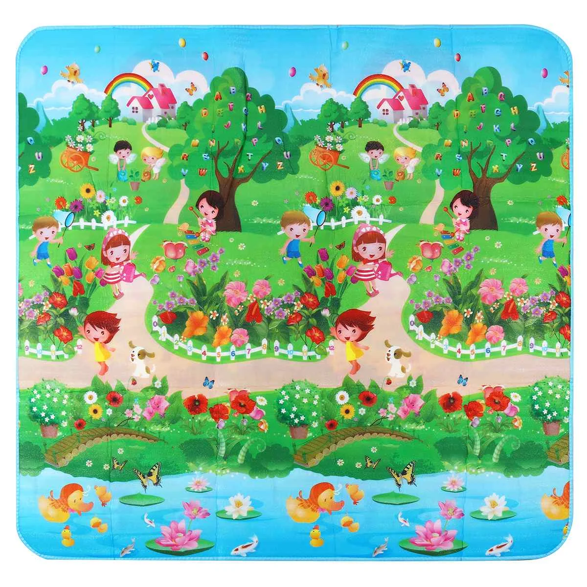 Forest plant 200x180 см 0,5 см детский коврик для игры малыша игровой коврик для ползания ПЭ хлопок мягкий коврик для пикника развивающий коврик для детской игры - Цвет: Forest plant