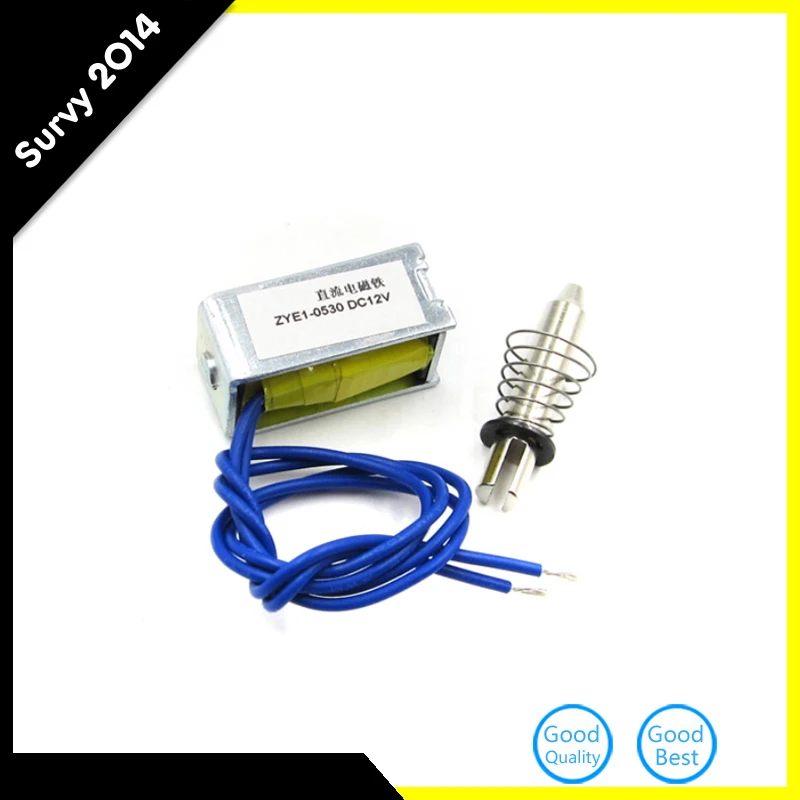 Прочная ZYE1 0530 катушка соленоида с открытой рамой DC 12V 1A 10 мм ход Mayitr миниатюрный