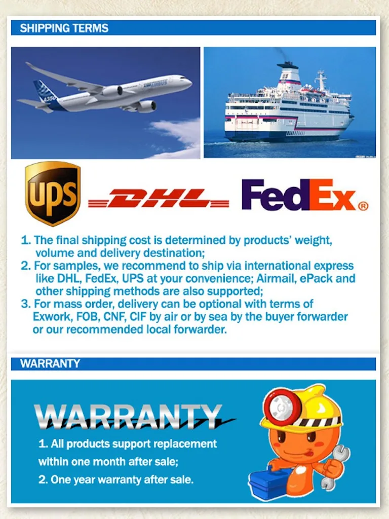 Shipping&warmty