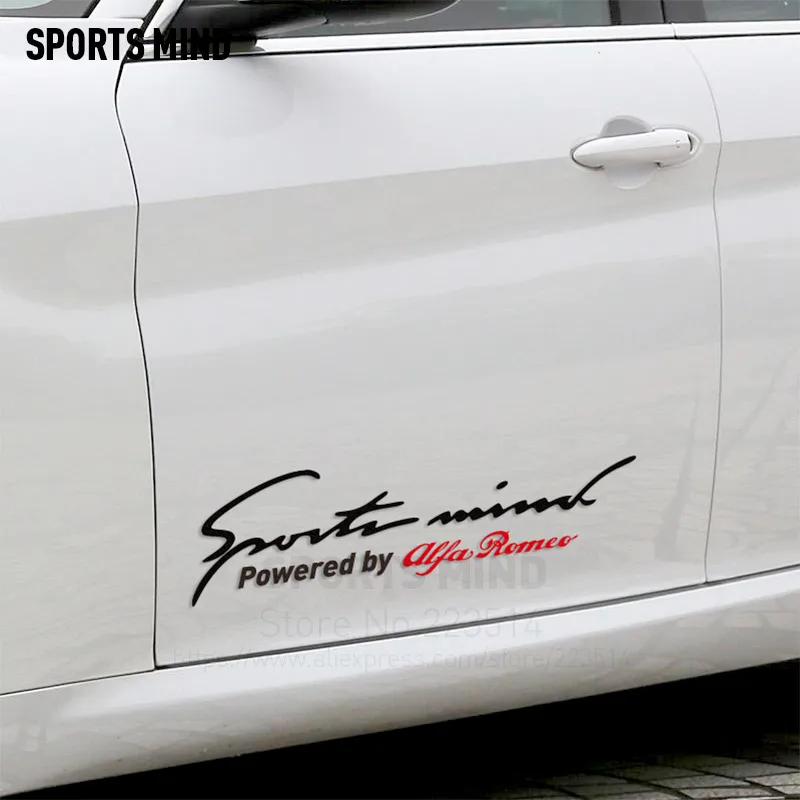 

Sports Mind Car Sticker Decal Car Styling For Alfa Romeo Giulia Stelvio 159 147 156 Giulietta 147 GT Stickers Car Accessories
