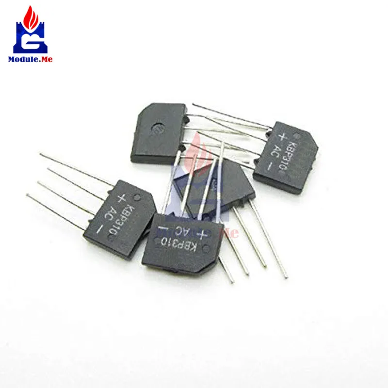 

50 PCS/Lot IC Chips KBP310 SIP-4 3A 1000V Bridge Rectifier Diode Original Integrated Circuit