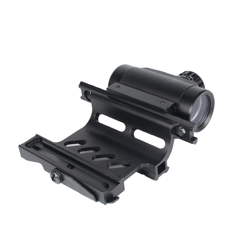 Tactical Holographic 1x40mm Red Green Dot Optic Sight + AK Serie Rail Side Mount Quick QD Style 20mm Detach weaver rail (6)